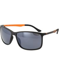 Fila - Schwarze Verspiegelte Sonnenbrille Für Männer - Lyst