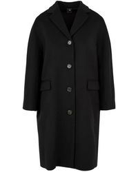 Aspesi - Jassen ,Zwart ,Single-Breasted Jas - Lyst