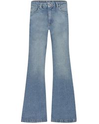 flâneur - Jeans ,Blauw ,Katoen Blauwe Flared Jeans - Lyst