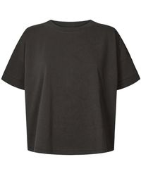 Rabens Saloner - Schwarzes oversize t-shirt margot stil - Lyst