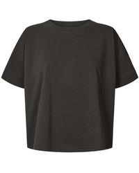 Rabens Saloner - T-shirt oversize nera stile margot - Lyst