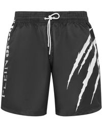 Philipp Plein - Fitness ,Zwart ,Nylon Jogging Shorts Scratch - Lyst