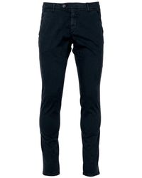 Roy Rogers - Blaue baumwollhose slim fit - Lyst