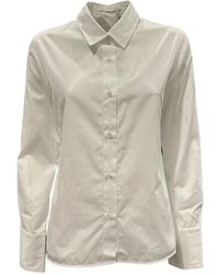 Lis Lareida - Overhemden ,Wit ,Katoen Klassieke Katoenen Blouse Met Knoopsluiting - Lyst