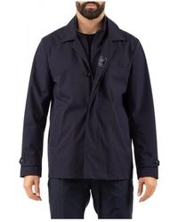 Fay - Jassen ,Blauw ,Nylon Stijlvolle Blouson Jas - Lyst