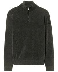 Rrd - Truien & Vesten ,Groen ,Velvet Half Zip Knit - Lyst