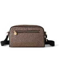Borbonese - Nylon kameratasche mit lederdetails - Lyst