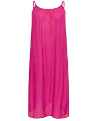 Kaffe - Trägerkleid Mit Verstellbaren Trägern Und Bindedetail - Lyst