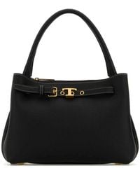 Tod's - Tassen ,Zwart ,Leer Mini Tim Handtas - Lyst