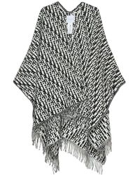 Gaelle Paris - Jassen ,Zwart ,Wol Wollen Jas Met All Over Print - Lyst