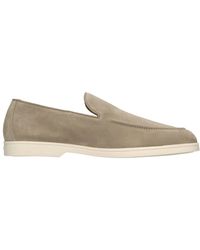 Doucal's - Wildleder Mokassins Gummisohle Logo Leder - Lyst