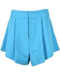 WEILI ZHENG - Women light blue shorts - Lyst