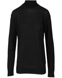 Courreges - Off Shoulder Lichtgewicht Wollen Top - Lyst