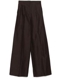 JOSEPH - Casual Zijde Katoen Bruine Broek - Lyst