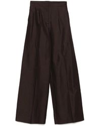 JOSEPH - Casual Zijde Katoen Bruine Broek - Lyst