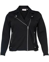 Only Carmakoma Biker Jacket - Zwart