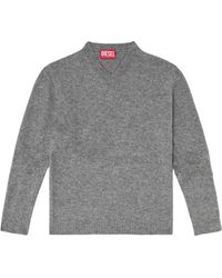 DIESEL - V-Neck Knitwear - Lyst