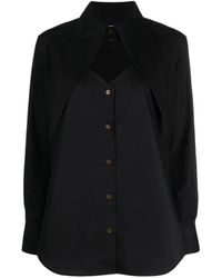 Vivienne Westwood - Camisa negra de algodón con cuello clásico - Lyst