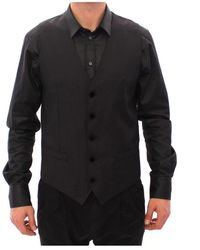 Dolce & Gabbana - Graue wolle formales kleid weste - Lyst