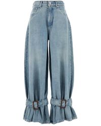 JW Anderson - Lichtblauwe Jeans Met Gespsluiting - Lyst