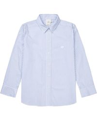 Munthe - Overhemden ,Blauw ,Katoen Gestreept Lichtblauw Shirt Callima - Lyst