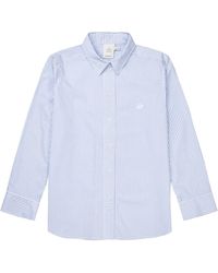 Munthe - Overhemden ,Blauw ,Katoen Gestreept Lichtblauw Shirt Callima - Lyst