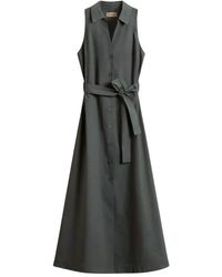 Woolrich - Kleedjes ,Groen ,Katoen Cotton Poplin Shirt Dress - Lyst