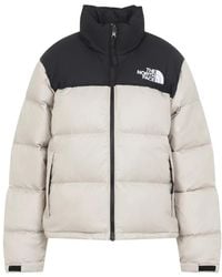 The North Face - Fitness ,Grijs ,Leer 1996 Retro Nuptse Jacket - Lyst