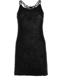 Chloé - Crochet Mini Jurk - Lyst