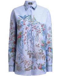 Etro - Overhemden ,Veelkleurig ,X0802 Regular Button-Up Shirt - Lyst