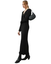 Birgitte Herskind - Maxi Jurk Met V-Hals En Lange Mouwen - Lyst