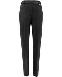 Max Mara - Broeken ,Zwart ,Wol Slim-Fit Pantalon - Lyst