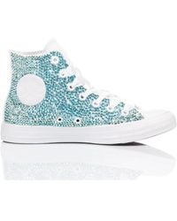Converse - Sneakers azul claro blanco hechos a mano - Lyst