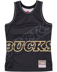 Mitchell & Ness - Fitness ,Veelkleurig ,Polyester Milwaukee Bucks Basketball Tank Top - Lyst
