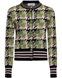 Silvian Heach - Cardigan Met Ronde Hals En Contrastmotief - Lyst