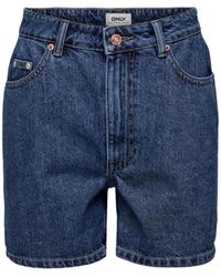 ONLY - Denim Shorts - Lyst