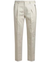 Etro - Stretch Katoen Gabardine Broek - Lyst
