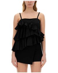 MSGM - Sleeveless Tops - Lyst
