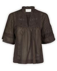 Neo Noir - Overhemden ,Bruin ,Blouses - Lyst