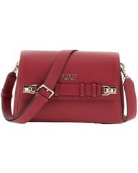 Guess - Rote Flap Crossbody Tasche - Lyst