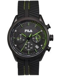Fila - Accessoires ,Zwart ,Herenhorloge Chronograaf Siliconen Armband Style 38-176 - Lyst