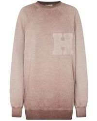 Halfboy - Hoodies & Sweatvesten ,Bruin ,Katoen Hw 25 Oversized Sweatshirt - Lyst