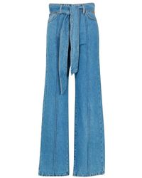 MSGM - Wide Jeans - Lyst