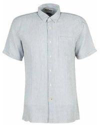 Barbour - Blau-Weiß Gestreiftes Deerpark Hemd - Lyst