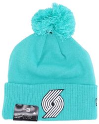 KTZ - Accessoires ,Blauw ,Nba City Night Pom Pom Beanie - Lyst