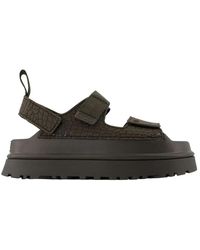 UGG - Schoenen ,Zwart ,Polyester Goldenglow Sandalen Met Reliëf - Lyst
