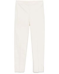 Brunello Cucinelli - Broeken ,Wit ,Katoen Witte Katoenen Elastische Taille Broek - Lyst
