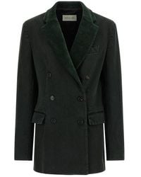 Dries Van Noten - Befya Double-Breasted Denim Blazer - Lyst