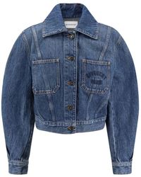 Givenchy - Jassen ,Blauw ,Katoen Cocoon Jacket - Lyst