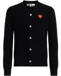 COMME DES GARÇONS PLAY - Heart Cardigan - Lyst